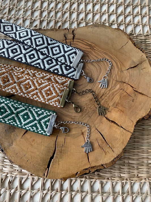 Collar Choker tela. Modelo Grecia