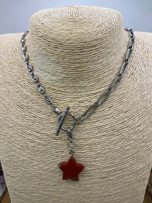 Collar Cadenas. Modelo Estrella
