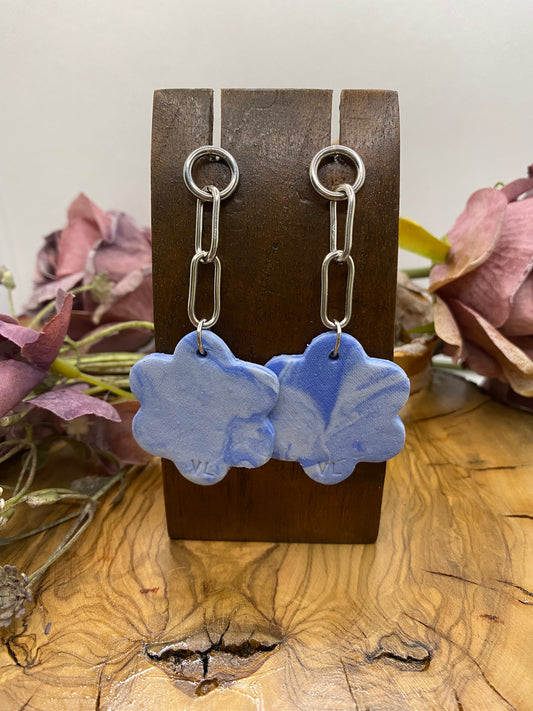 Exclusivos Pendientes Flor Azul