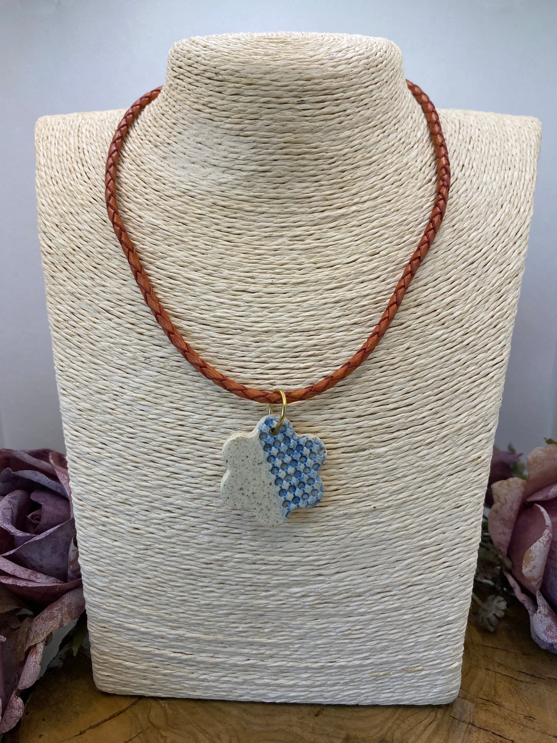 Exclusivo Collar Cerámica Puntos