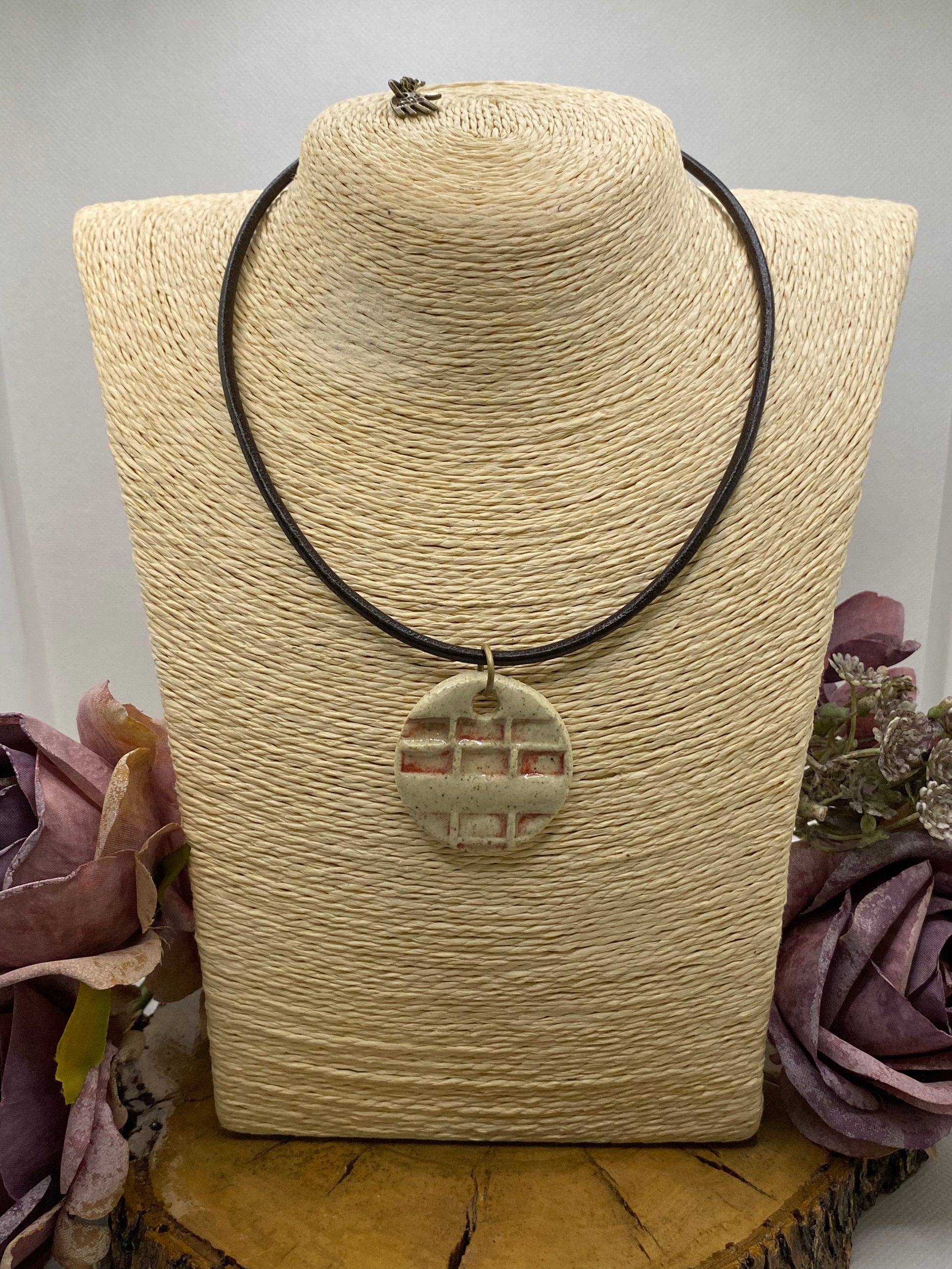 Exclusivo Collar Cerámica Ladrillado