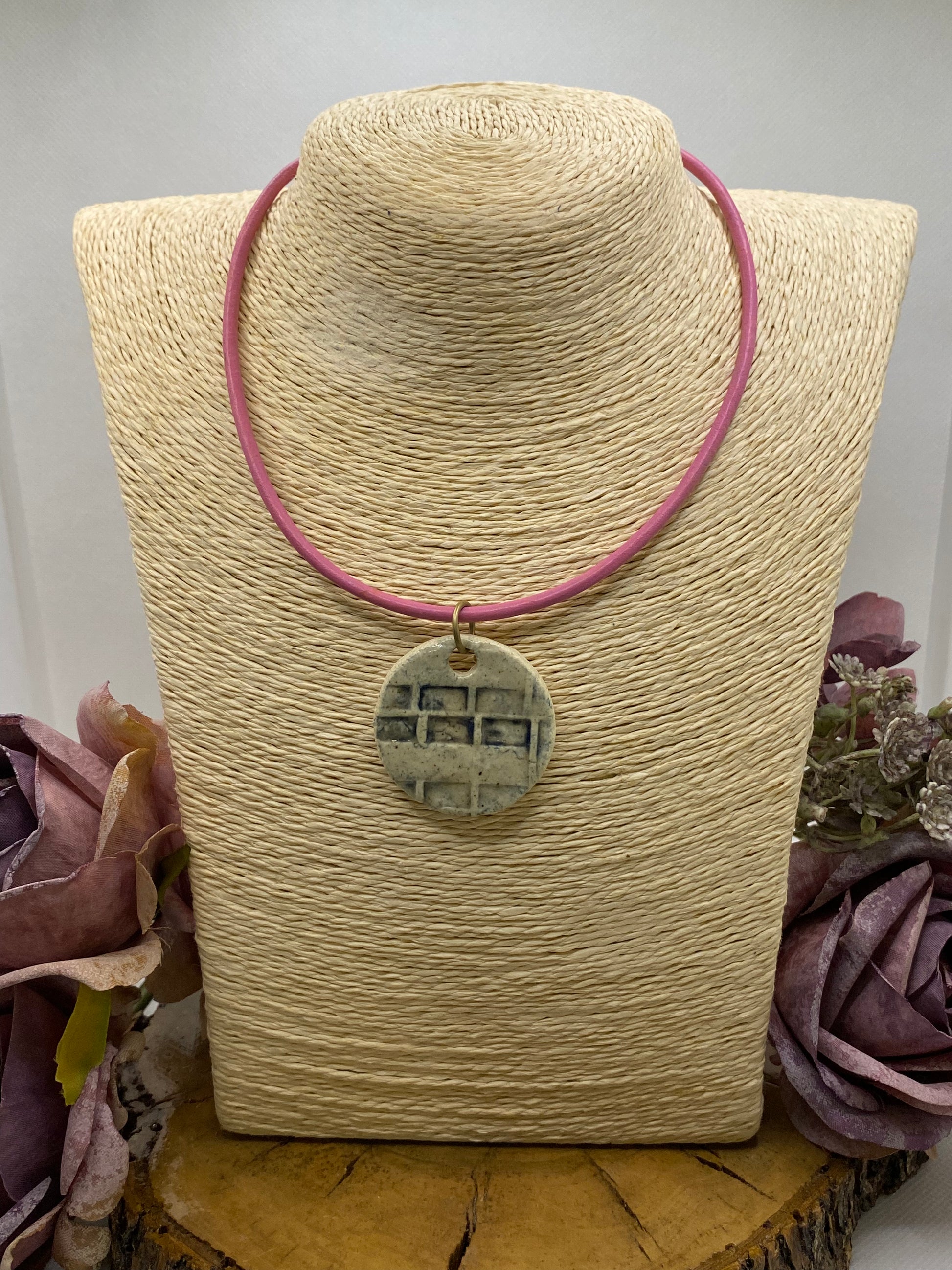 Exclusivo Collar Cerámica Ladrillado
