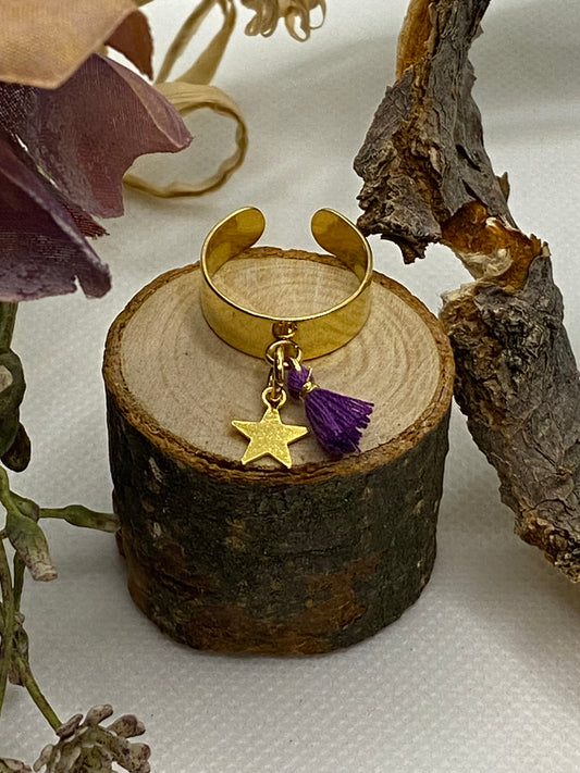 Anillo  Flecos. Modelo Estrella