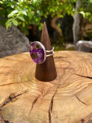 Exclusivo Anillo Piedras Redondo Plateado