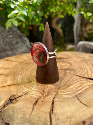 Exclusivo Anillo Piedras Redondo Plateado