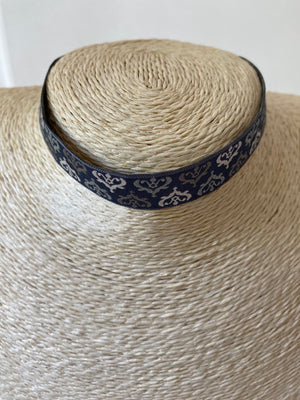 Collar Choker tela. Modelo Picas