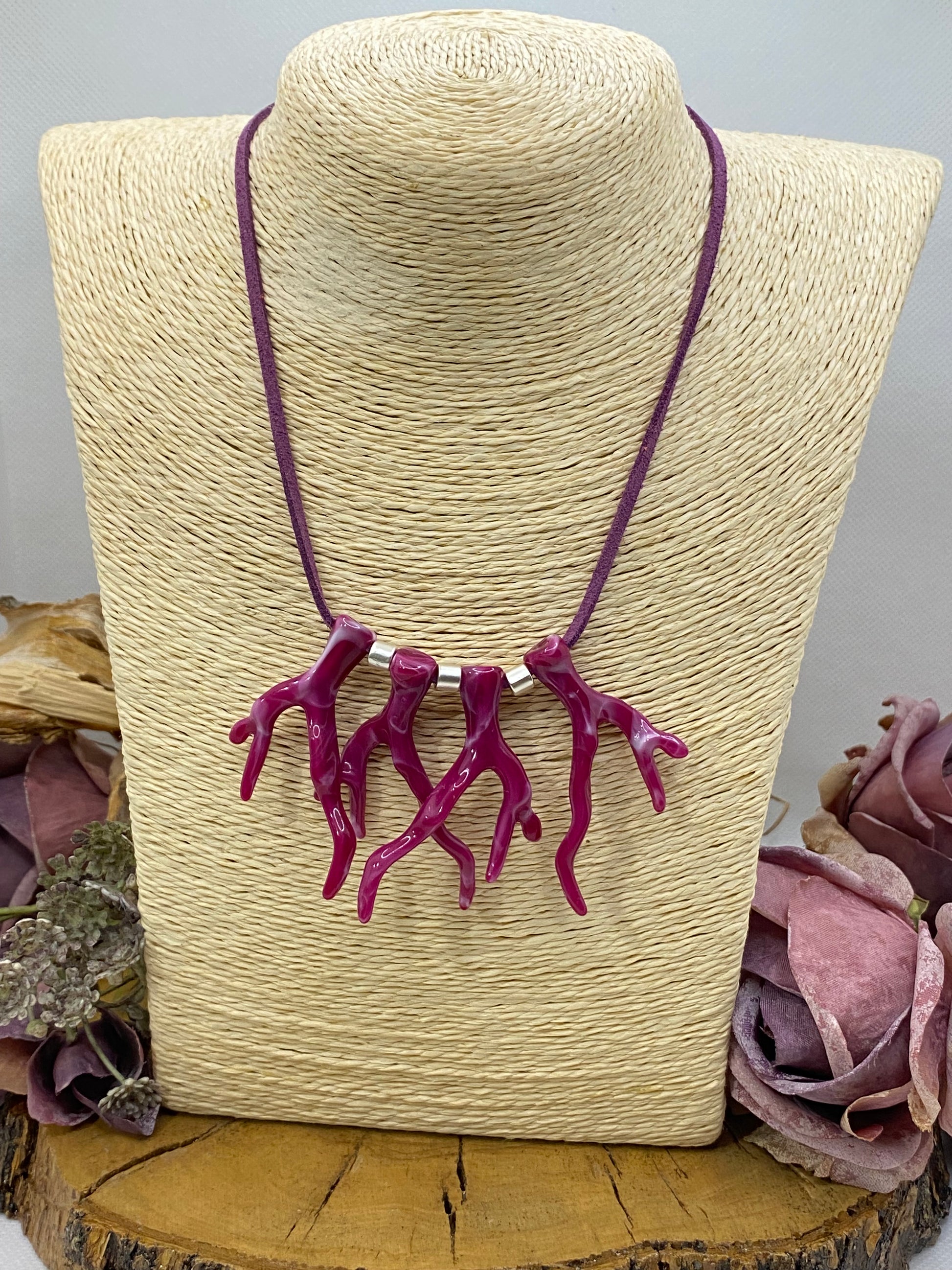 Collar Ante. Modelo Corales