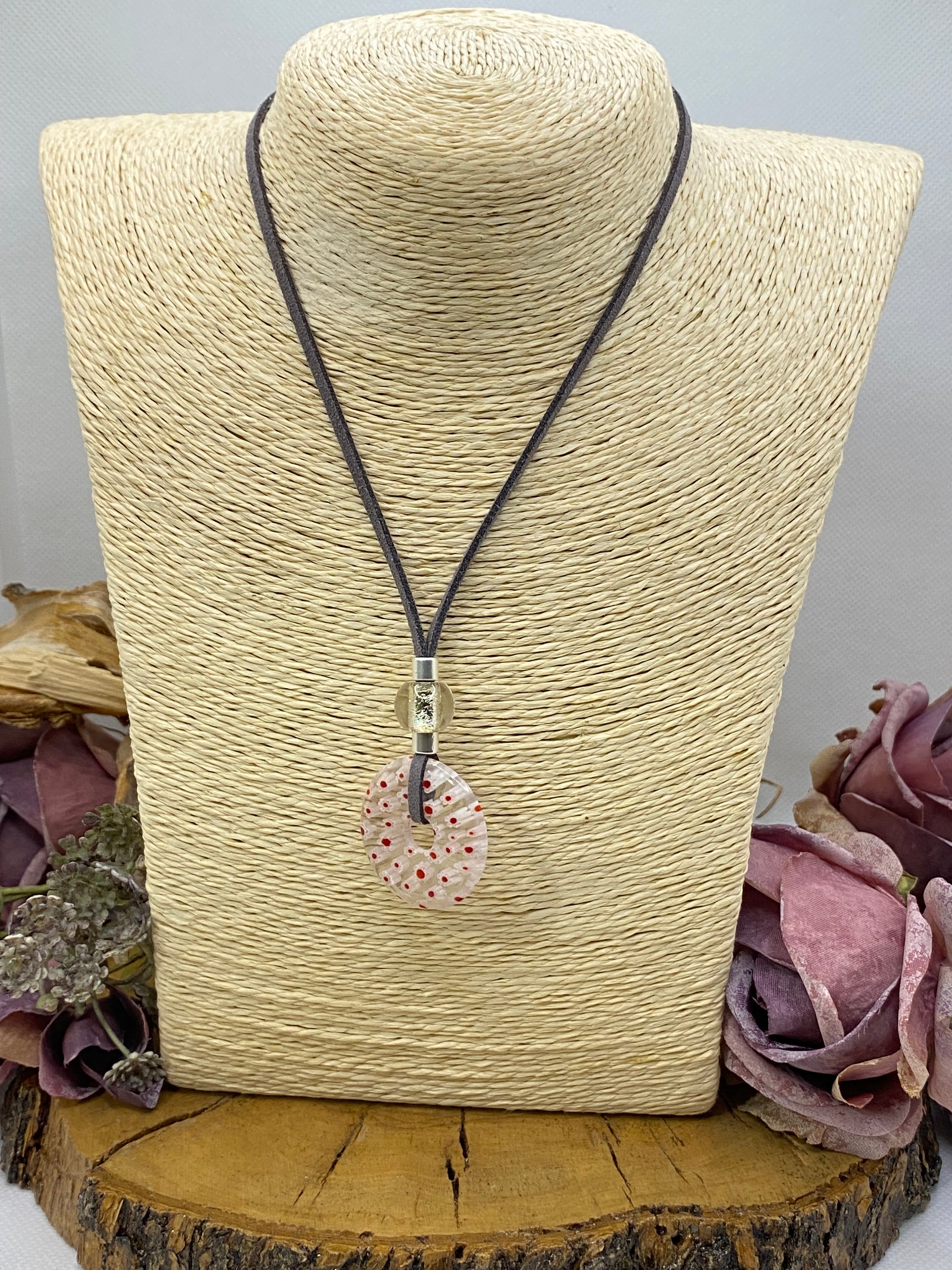 Collar Ante. Modelo Donut murano