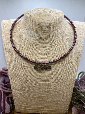 Collar Bolitas. Modelo Lágrimas plateadas