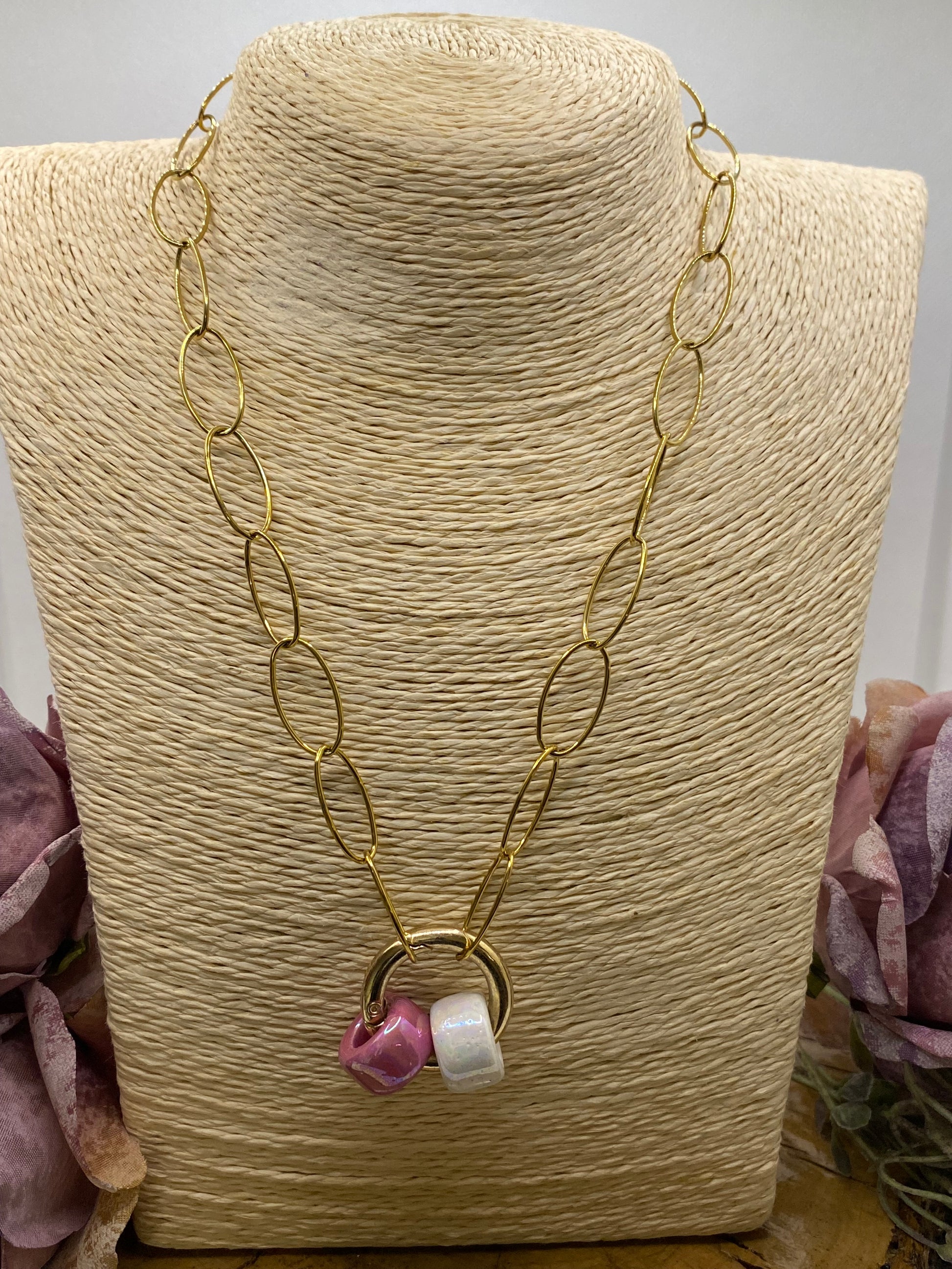 Collar Cadenas. Modelo Dúo