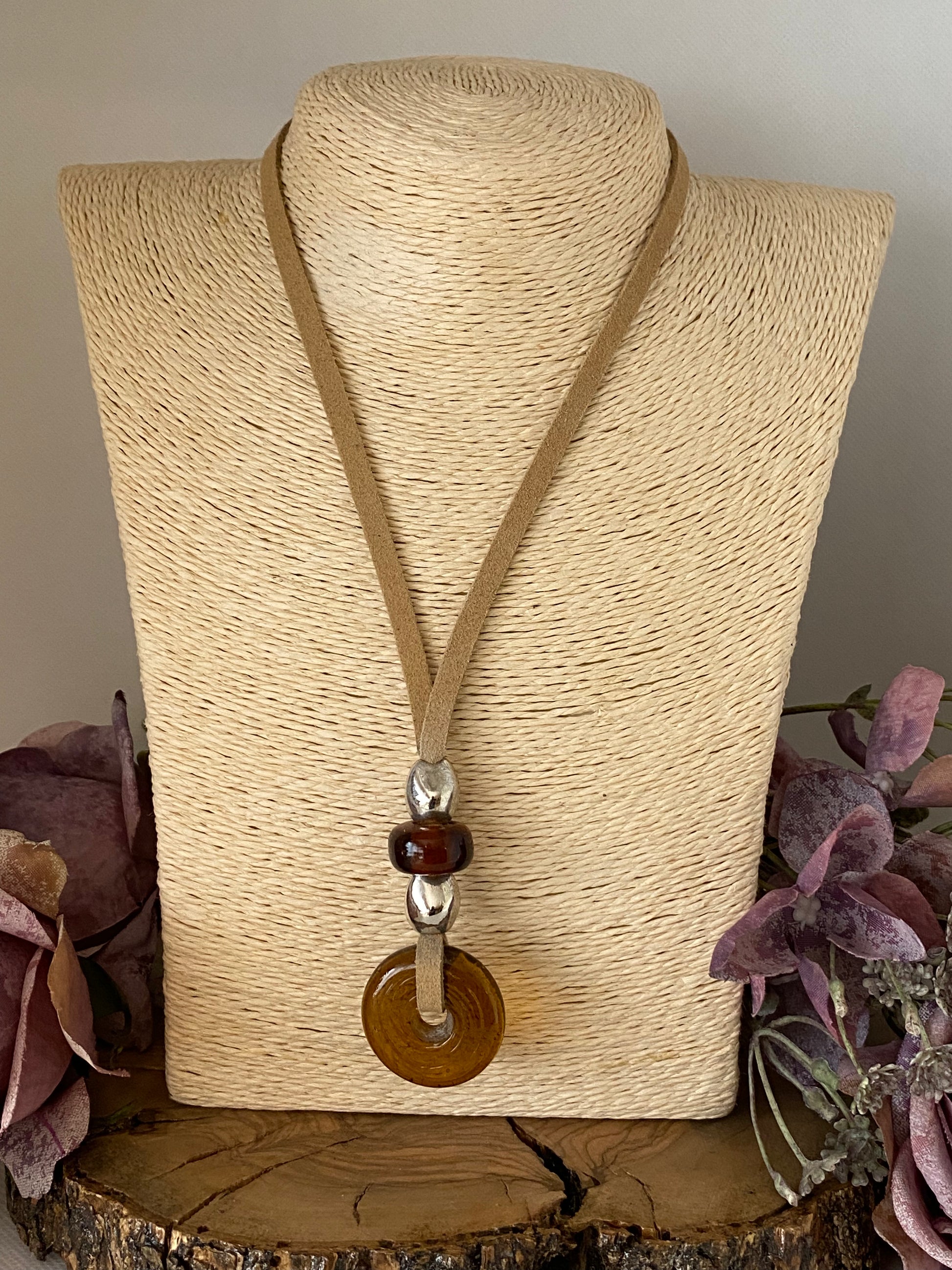 Collar Ante. Modelo Donut con pepitas