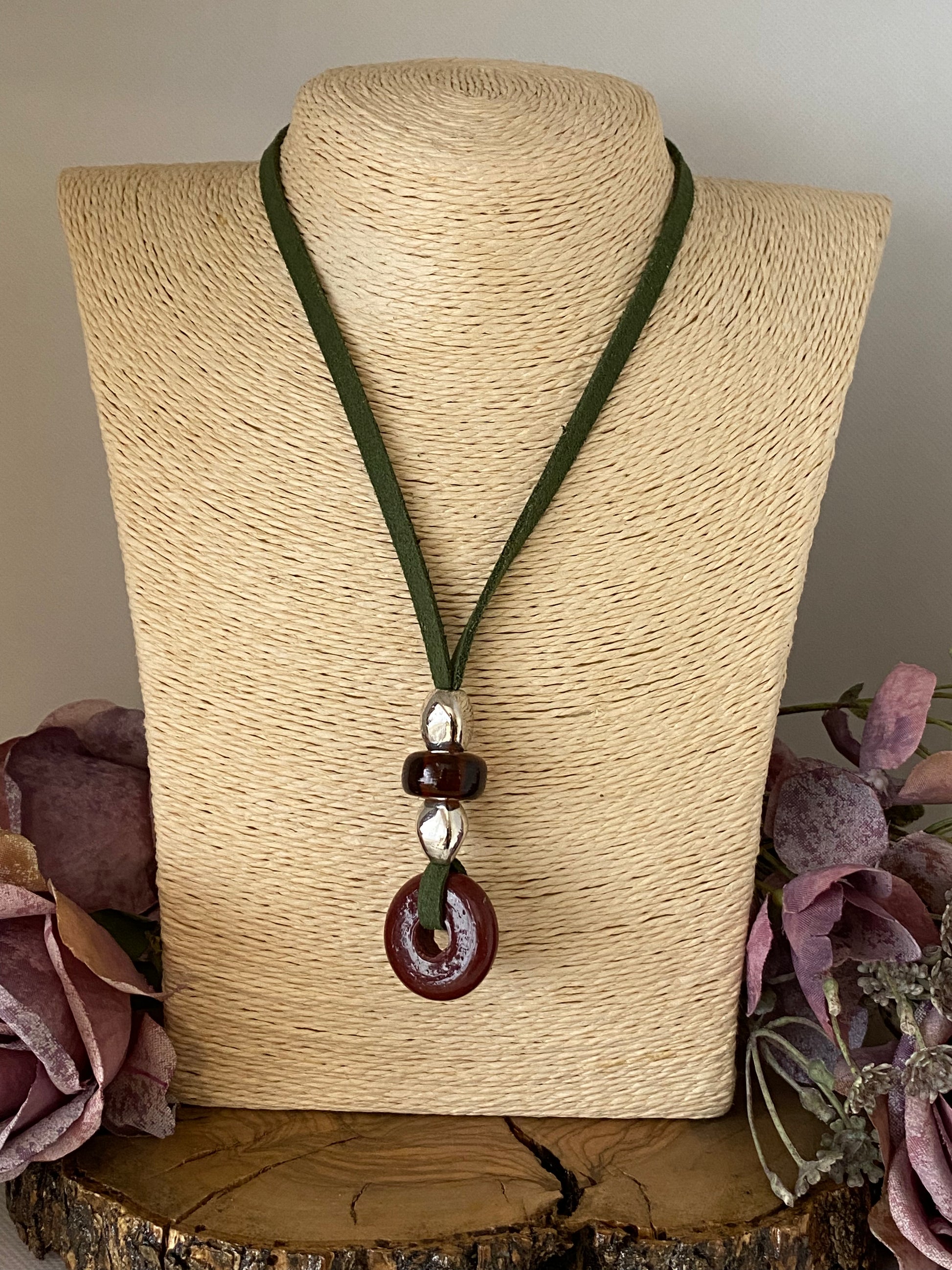 Collar Ante. Modelo Donut con pepitas