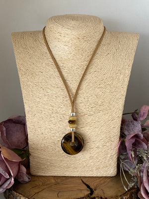 Collar Ante. Modelo Donut piedra