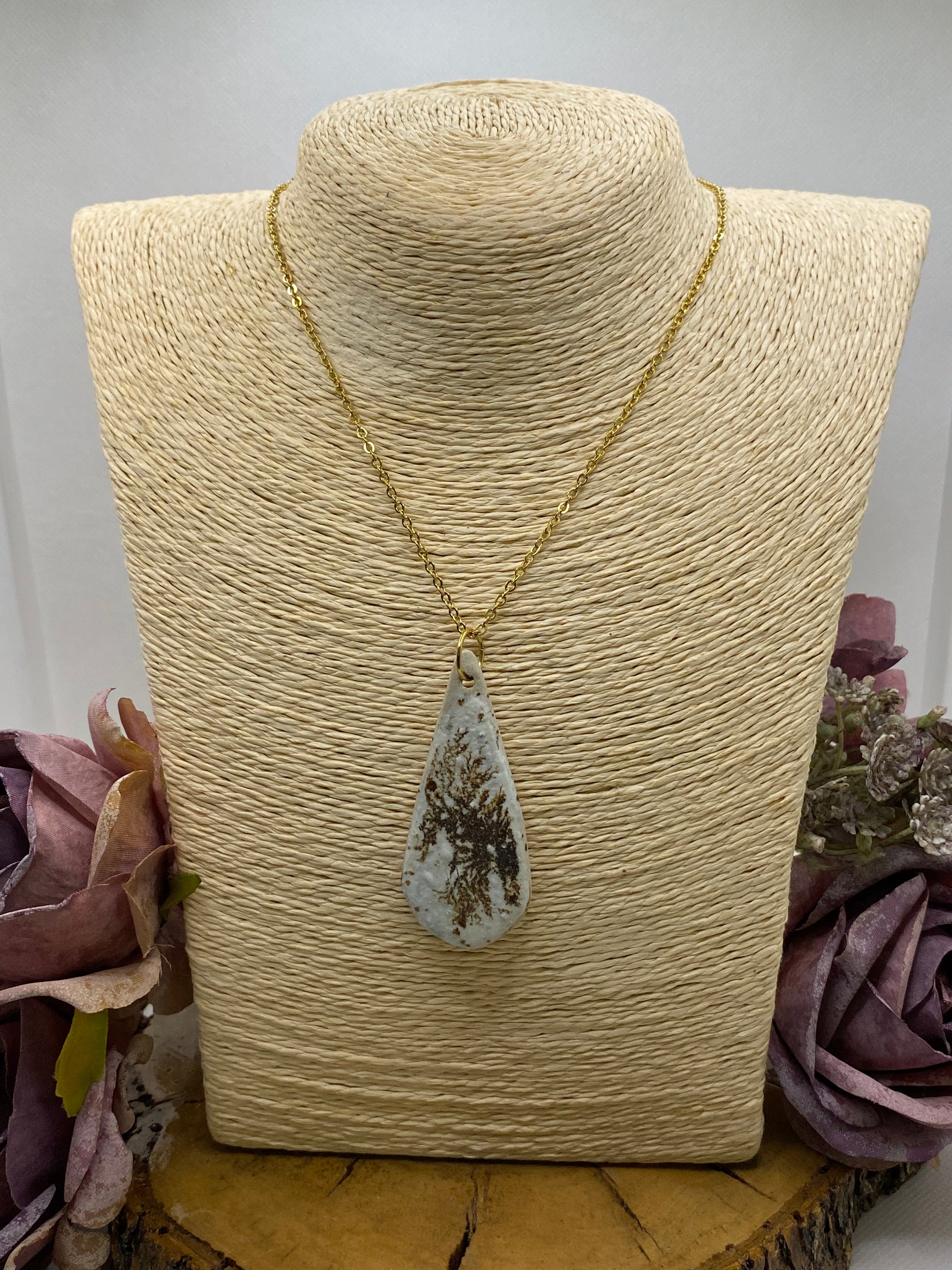 Exclusivo Collar Cerámica Té de moka