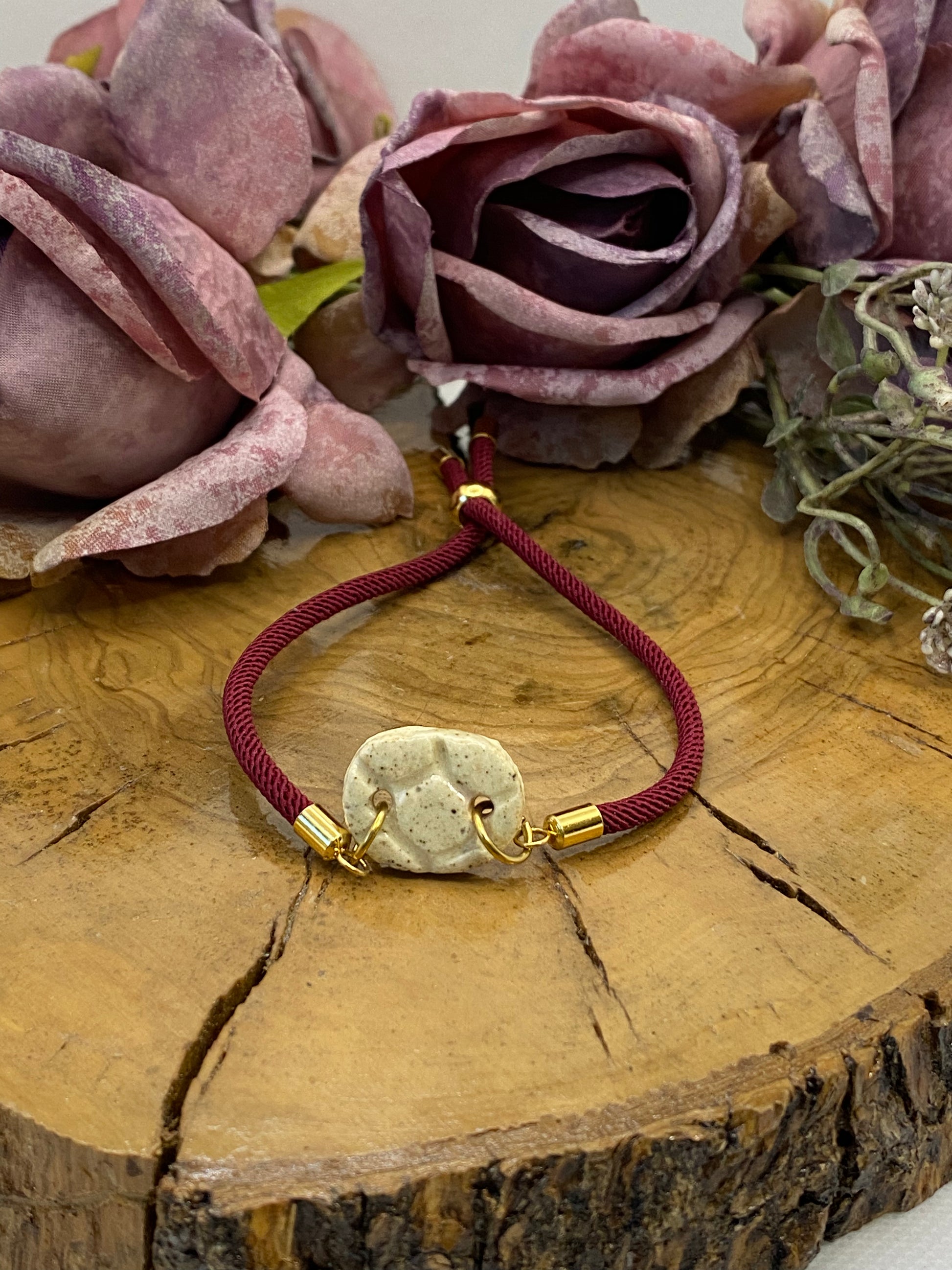 Exclusiva Pulsera Cerámica Botón