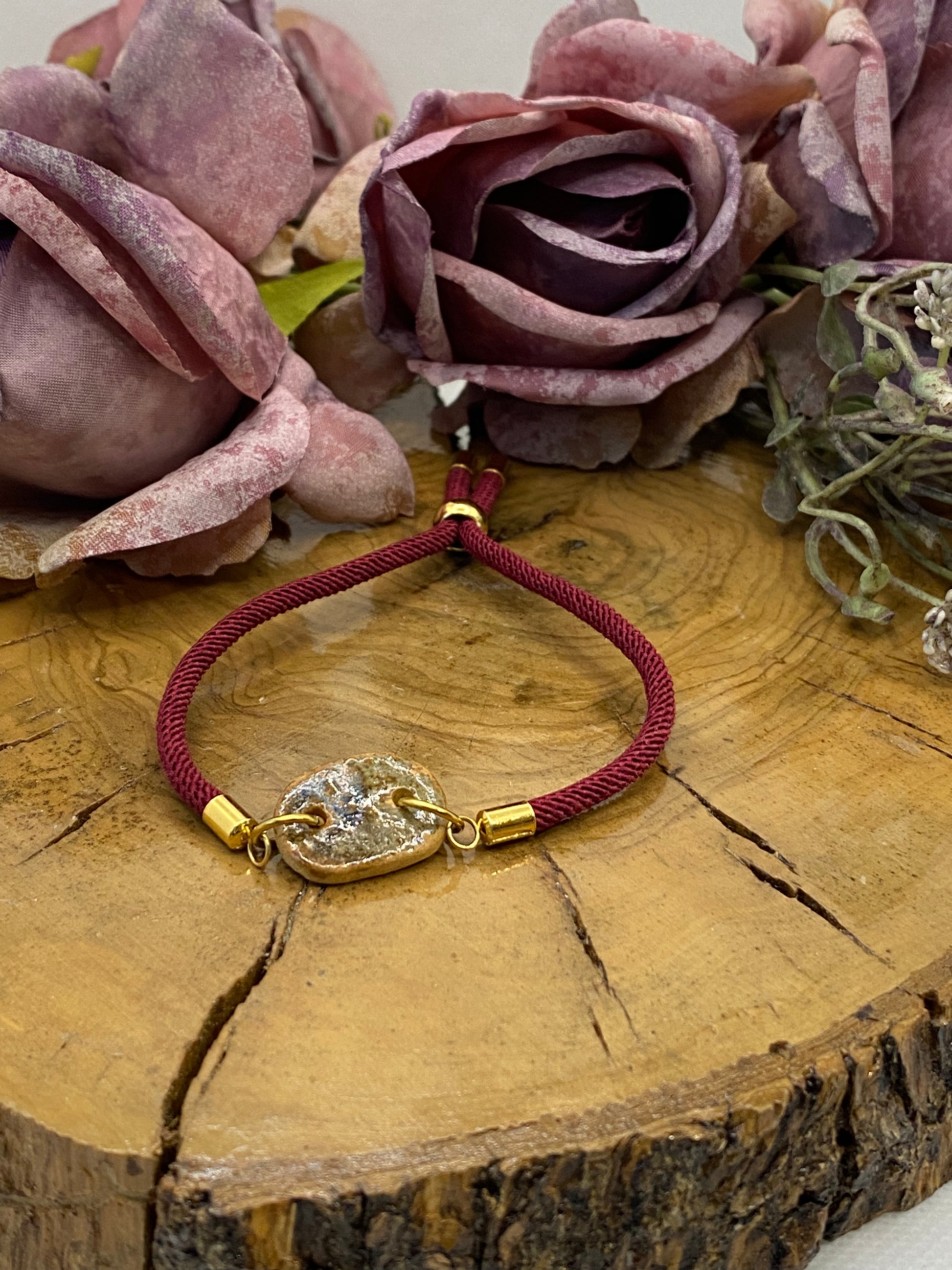 Exclusiva Pulsera Cerámica Botón