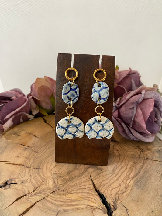 Exclusivos Pendientes Tulipán Red Azul