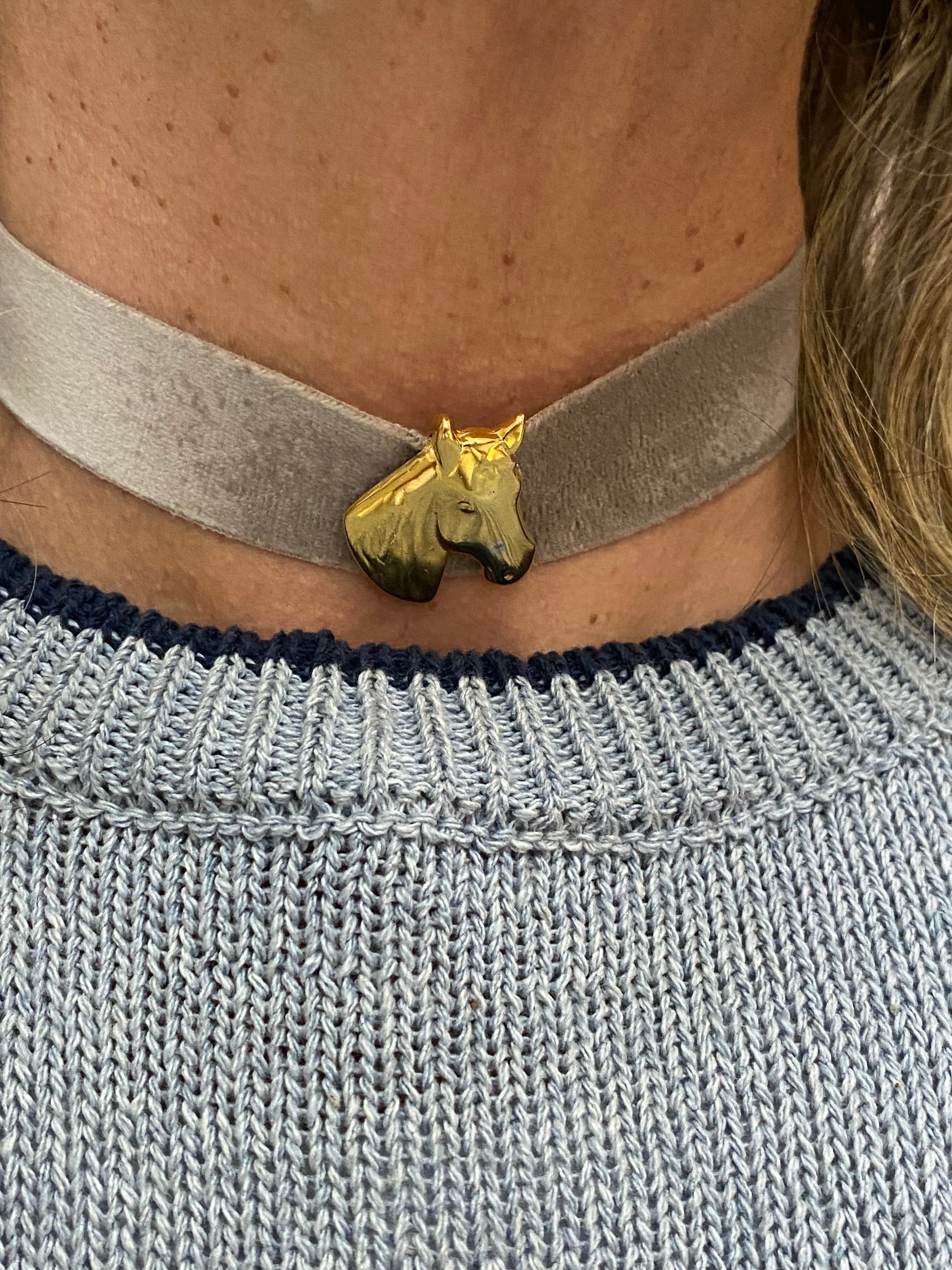 Choker tela. Modelo Corcel