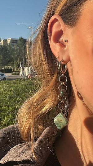 Pendientes Piedras. Modelo Carmen Rombo