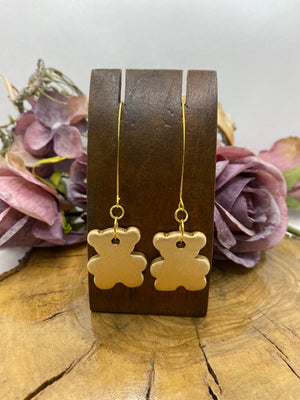 Pendientes Cerámica. Modelo Osito largos