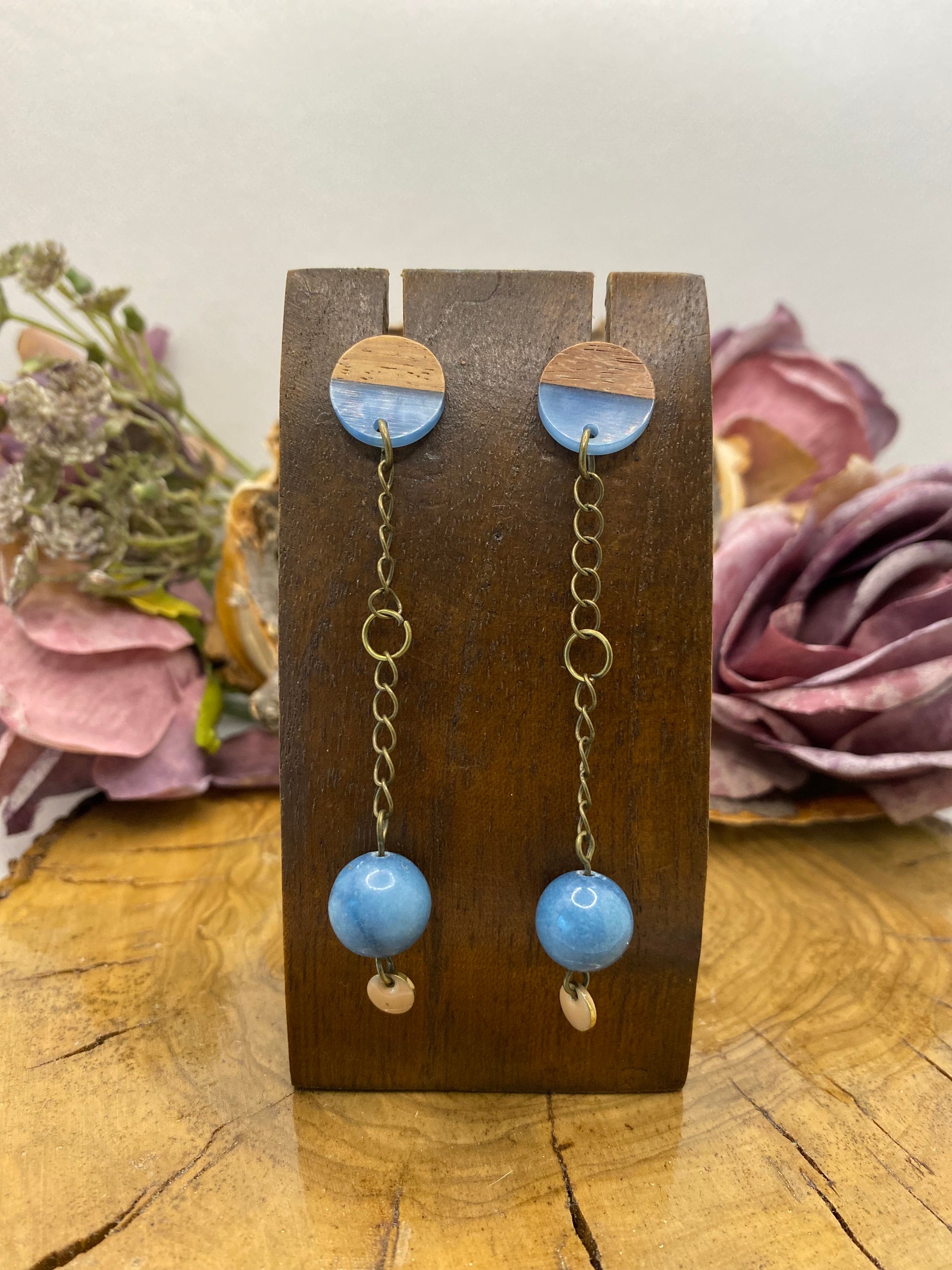 Pendientes Piedras. Modelo Bola Vintage