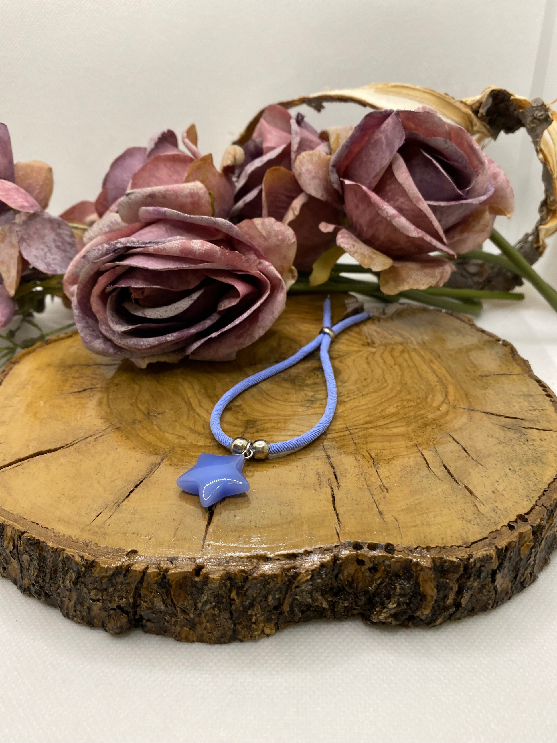 Pulsera Algodón. Modelo Estrellita piedra