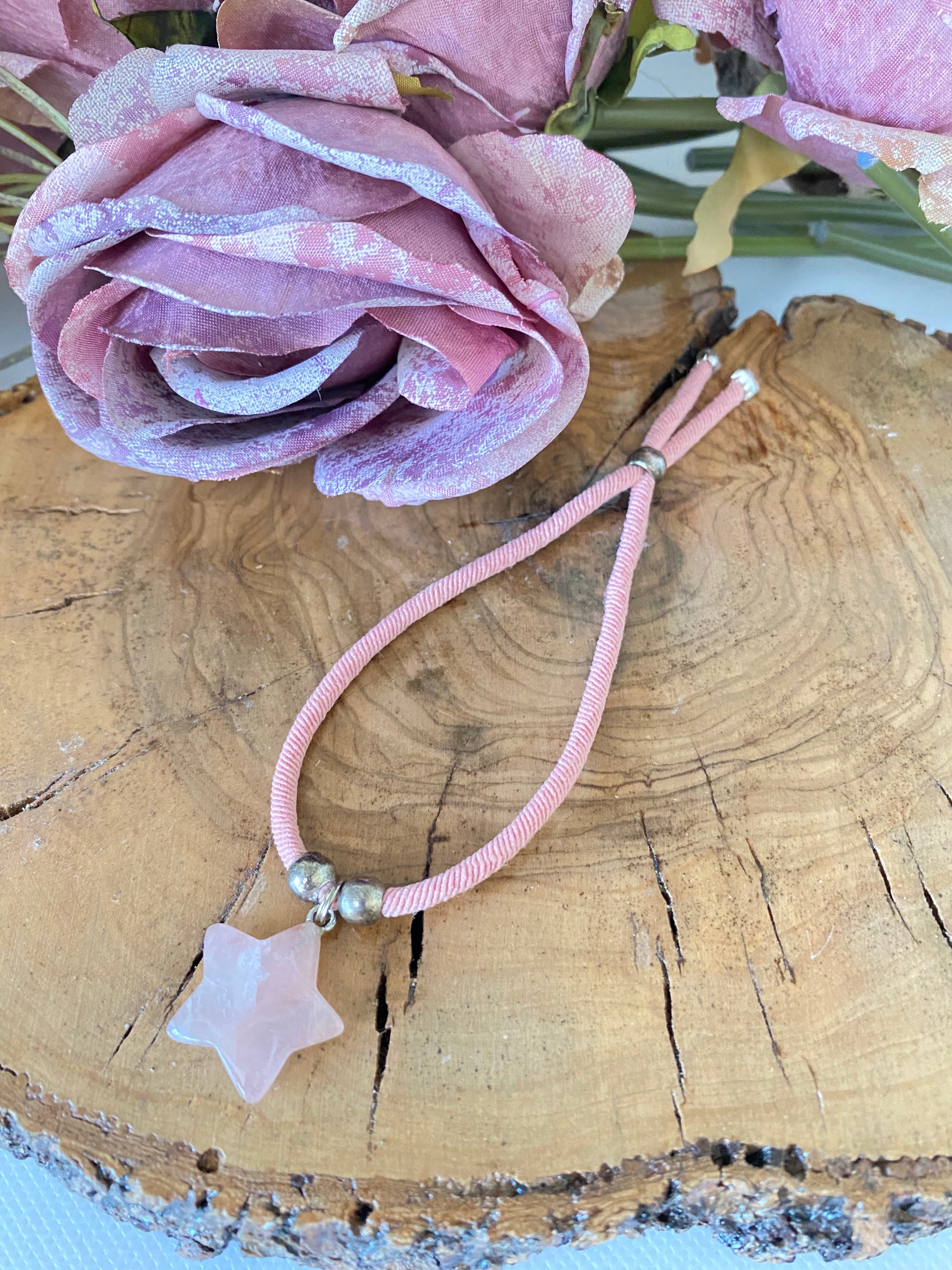 Pulsera Algodón. Modelo Estrellita piedra