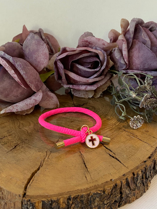 Pulsera Algodón. Modelo Flúor