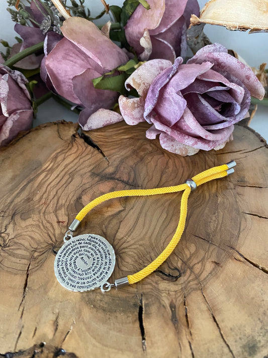 Pulsera Algodón. Modelo Lucía Padre Nuestro