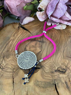 Pulsera Algodón. Modelo Lucía Padre Nuestro