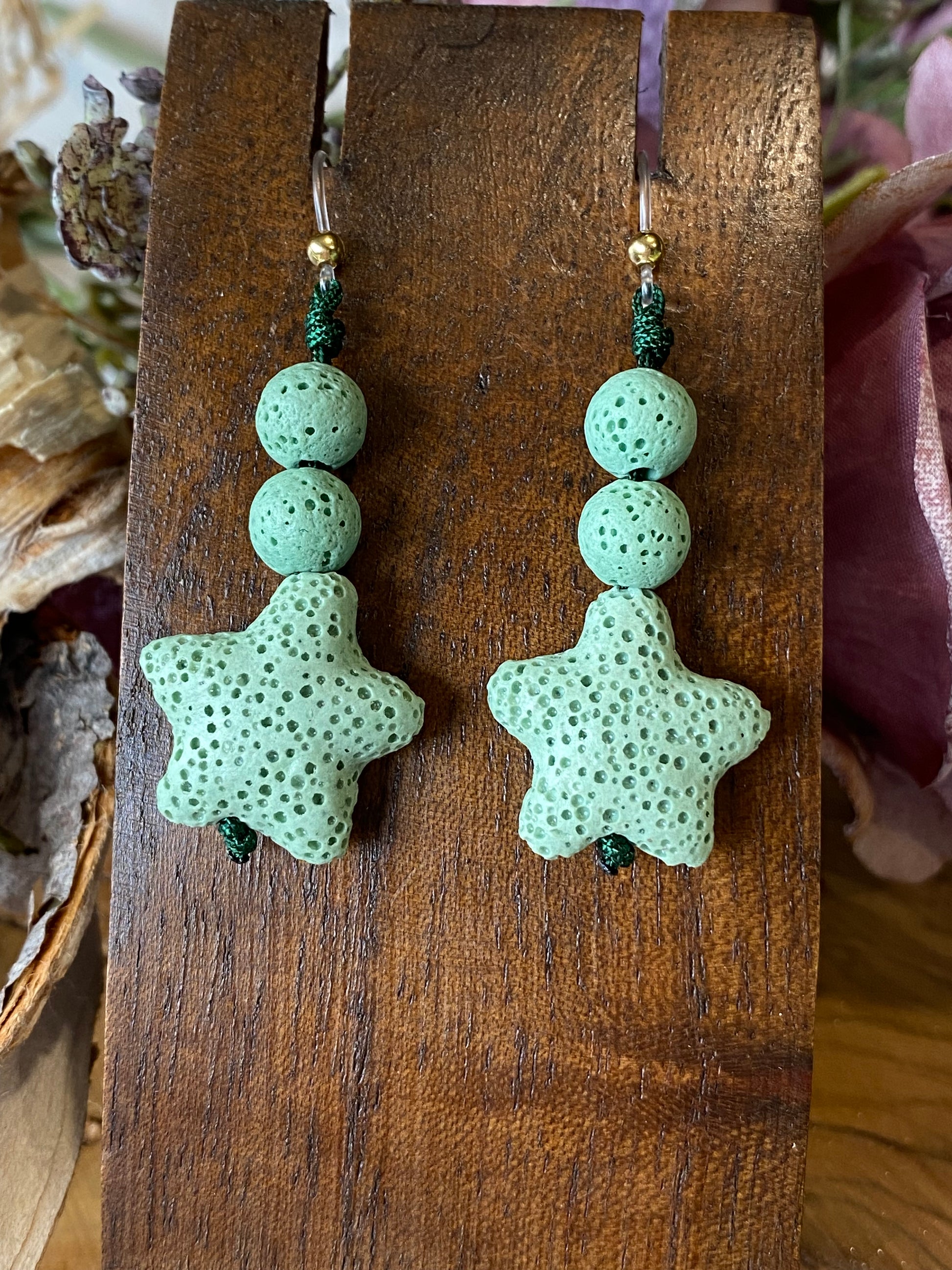 Pendientes Lava. Modelo Begoña