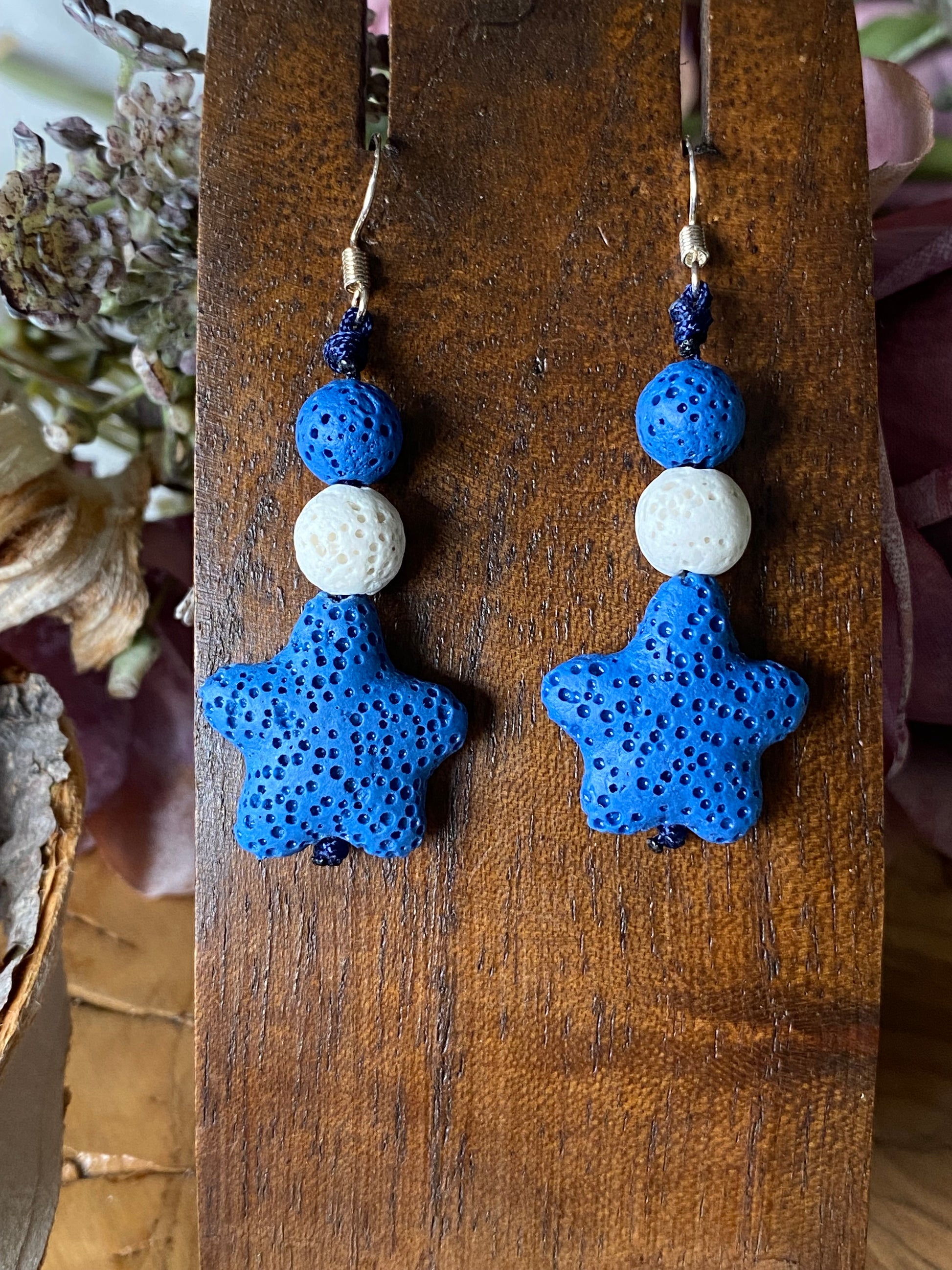 Pendientes Lava. Modelo Sandra