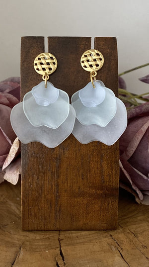 Pendientes Pétalos. Modelo Alicia Trío