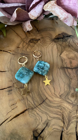 Pendientes Piedras. Modelo Noche