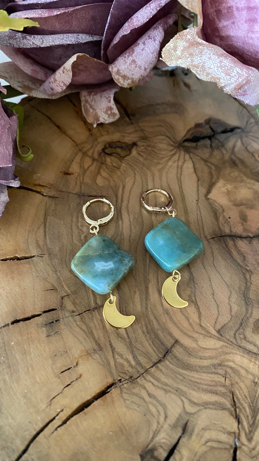 Pendientes Piedras. Modelo Noche