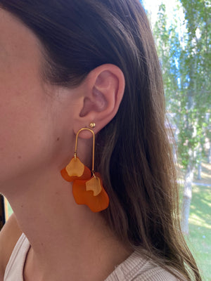 Pendientes Pétalos. Modelo Alicia Bicolor